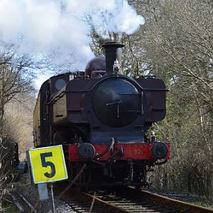 No. L92 approaching Staverton from Totnes