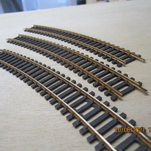 Track weathering before laying