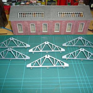Engine Shed Frames Painted And Fitted